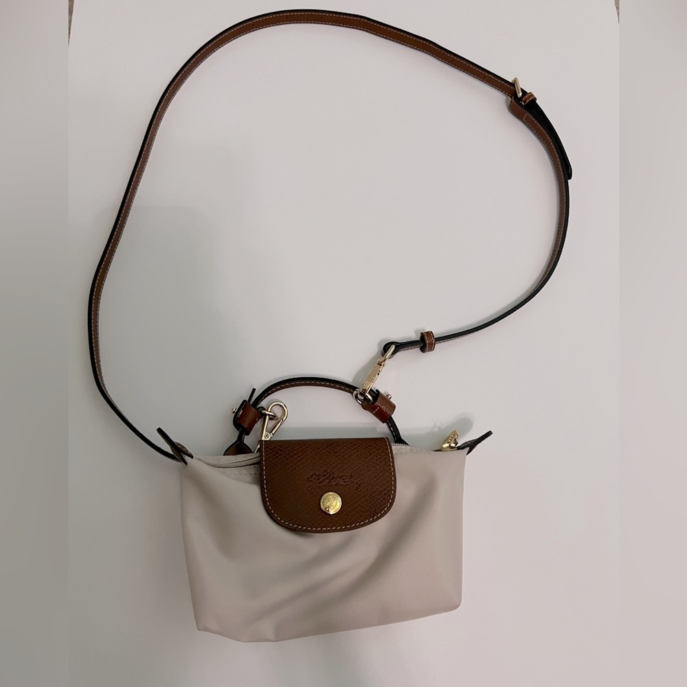 Longchamp Le Pliage Original Mini Pouch Paper/Gold